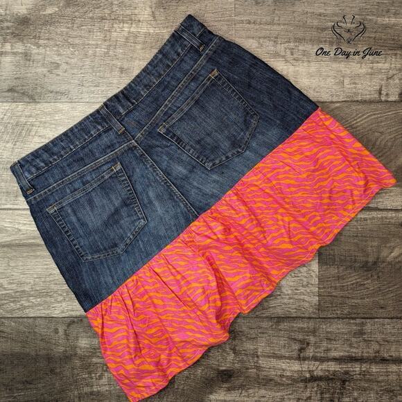 Merona Mid Rise Denim Skirt Size 14 - Picture 5 of 5